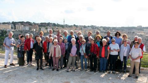 Die Reisegruppe des Bürgerforums in Matera (Foto: Agnes Tschechowski)